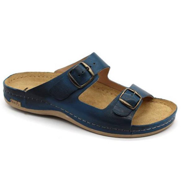 Leon Comfort 703 Dark Blue férfi papucs