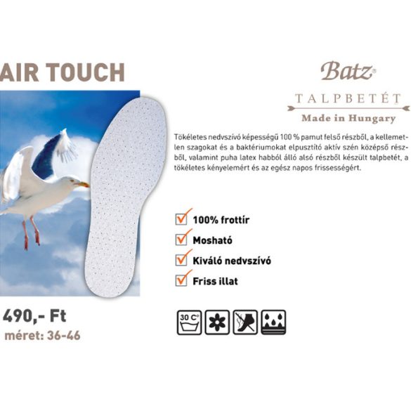 Batz talp betét 905 Air Touch unisex Talpbetét