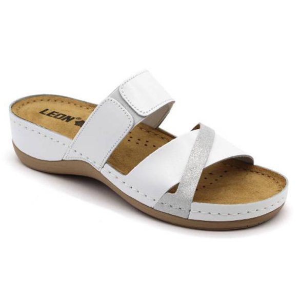 Leon Comfort 909 White női papucs