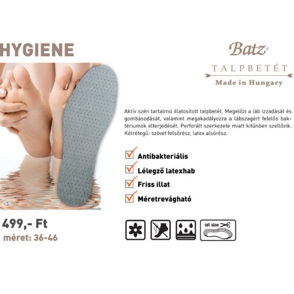 Batz talp betét 935 Hygiene unisex Talpbetét